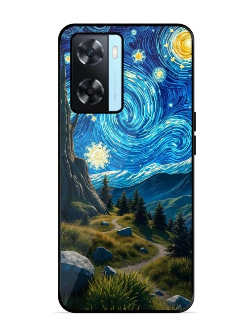 Starry Night In The Shire Glossy Soft Edge Case for Oppo A77 Chachhi