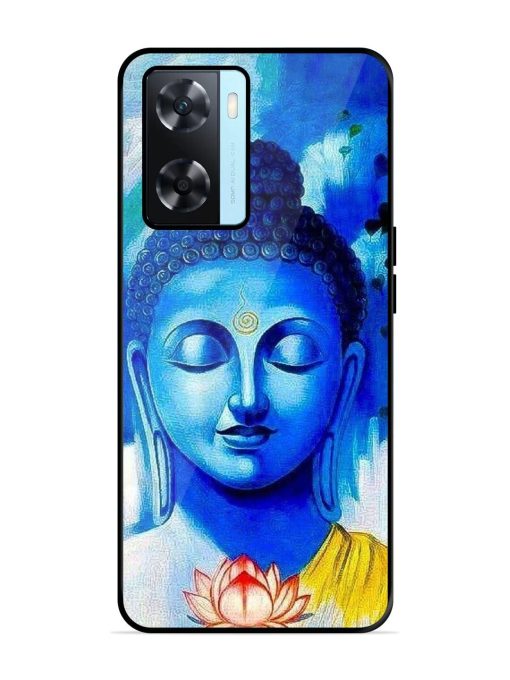 Serene Buddha With Lotus Glossy Soft Edge Case for Oppo A77 Chachhi