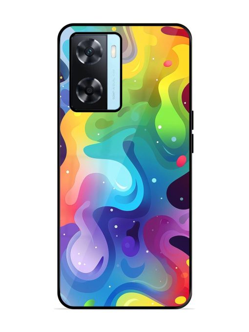 Rainbow River Glossy Soft Edge Case for Oppo A77S Chachhi