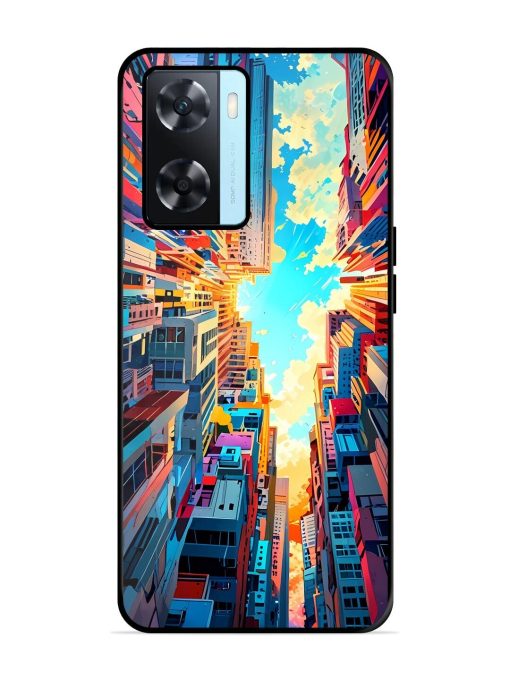 Skyward City Glossy Soft Edge Case for Oppo A77S Chachhi