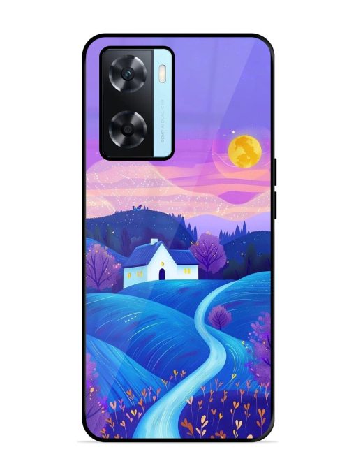 Moonlit Meadow Glossy Soft Edge Case for Oppo A77S Chachhi