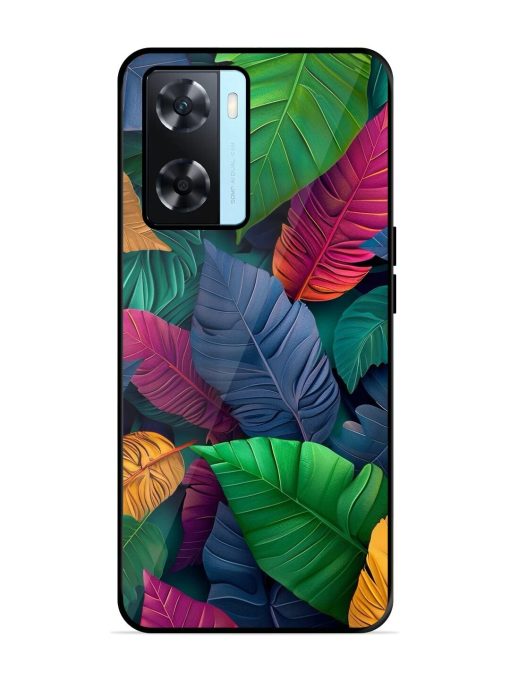 Tropical Tapestry Glossy Soft Edge Case for Oppo A77S Chachhi