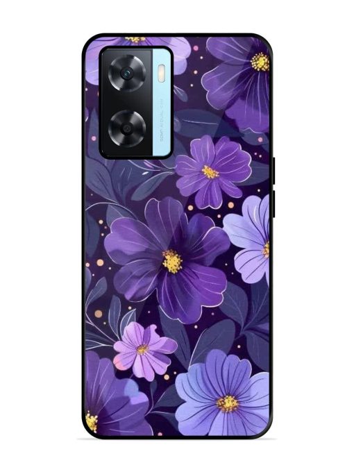 Purple Paradise Glossy Soft Edge Case for Oppo A77S Chachhi