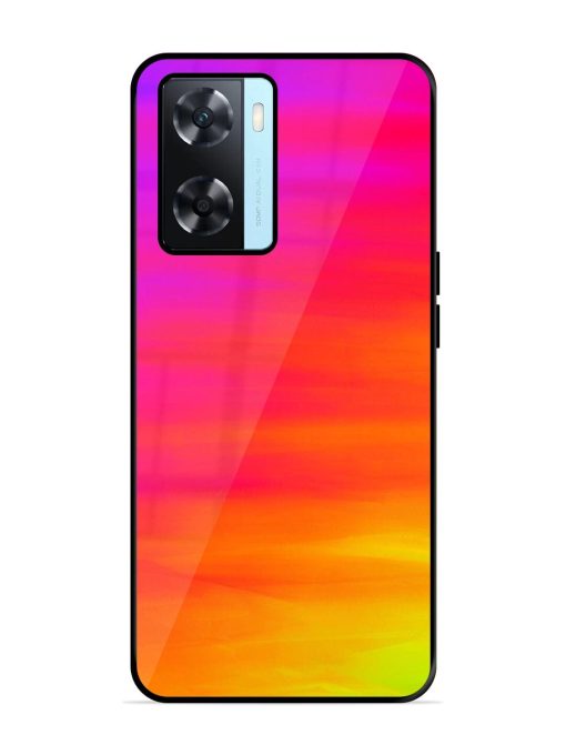 Neon Horizon Glossy Soft Edge Case for Oppo A77S Chachhi