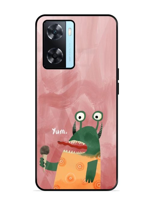 Hungry Monster Glossy Soft Edge Case for Oppo A77S Chachhi