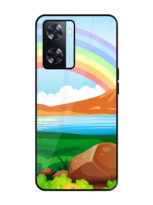 Rainbow Over The Lake Glossy Soft Edge Case for Oppo A77S Chachhi