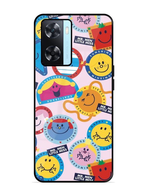 Whimsical Mr. Men & Little Miss Glossy Soft Edge Case for Oppo A77S Chachhi