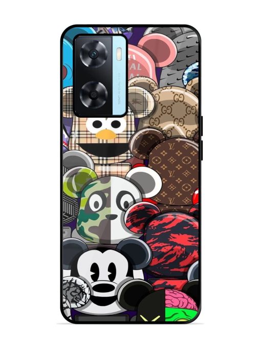 Streetwear Bearbrick Extravaganza Glossy Soft Edge Case for Oppo A77S Chachhi