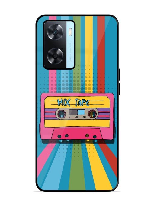 Retro Cassette Tapes Glossy Soft Edge Case for Oppo A77S Chachhi