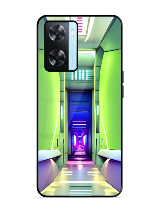 Neon Corridor Glossy Soft Edge Case for Oppo A77S Chachhi