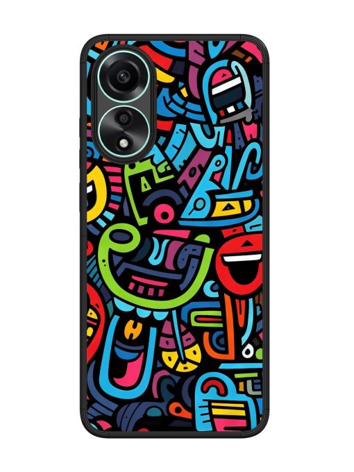 Doodlephoria Glossy Soft Edge Case for Oppo A78 (4G) Chachhi