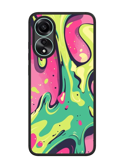 Gooey Grooves Glossy Soft Edge Case for Oppo A78 (4G) Chachhi