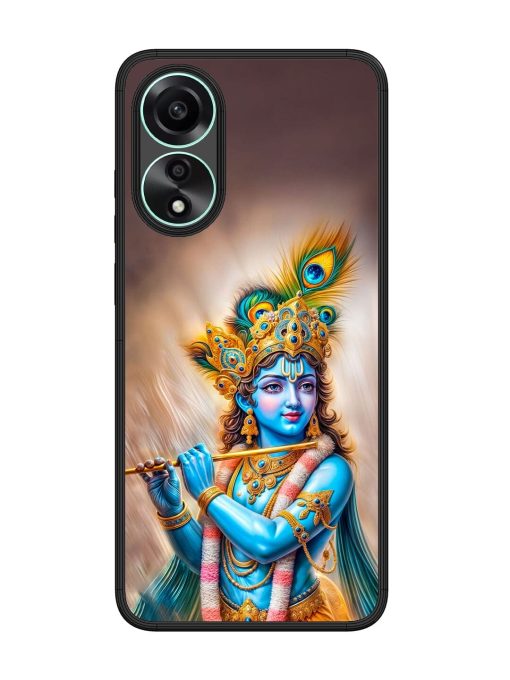 Divine Krishna Glossy Soft Edge Case for Oppo A78 (4G) Chachhi