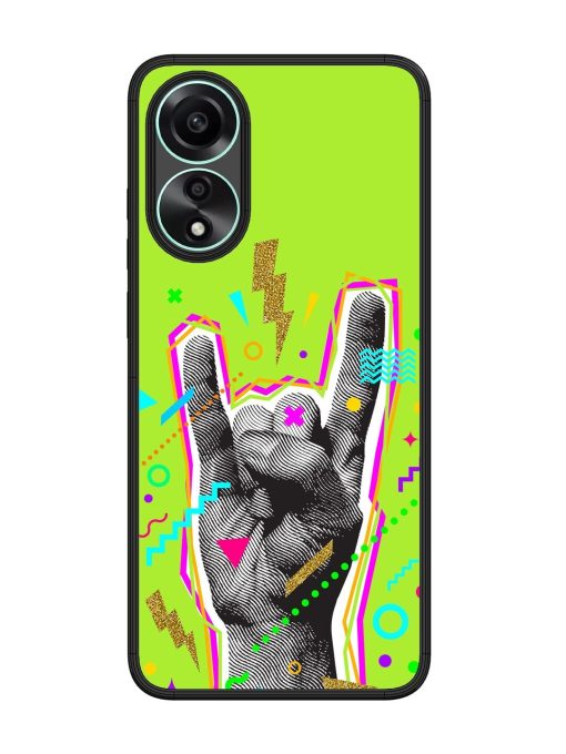 Neon Rock Glossy Soft Edge Case for Oppo A78 (4G) Chachhi