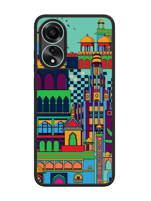 Indian Tapestry Glossy Soft Edge Case for Oppo A78 (4G) Chachhi