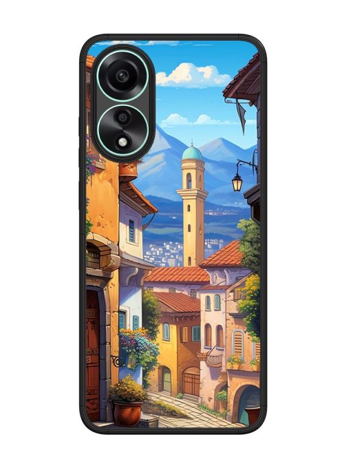 Tuscan Twilight Glossy Soft Edge Case for Oppo A78 (4G) Chachhi