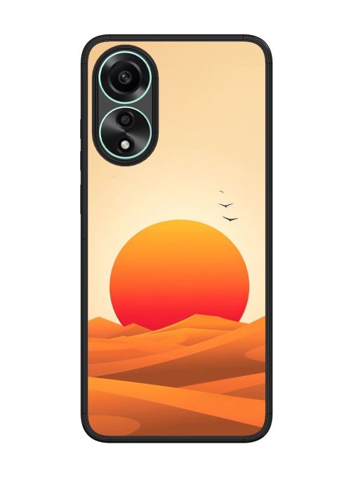 Desert Sunset Glossy Soft Edge Case for Oppo A78 (4G) Chachhi