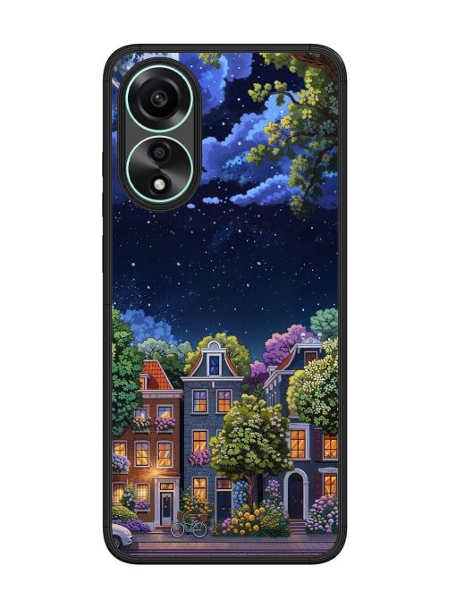 Moonlit Streets Glossy Soft Edge Case for Oppo A78 (4G) Chachhi