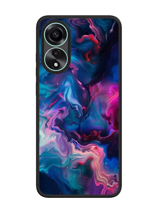 Cosmic Swirl Glossy Soft Edge Case for Oppo A78 (4G) Chachhi