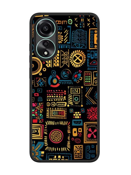 Tribal Tapestry Glossy Soft Edge Case for Oppo A78 (4G)