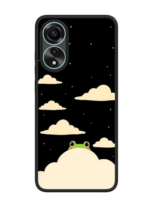 Froggy Night Sky Glossy Soft Edge Case for Oppo A78 (4G) Chachhi