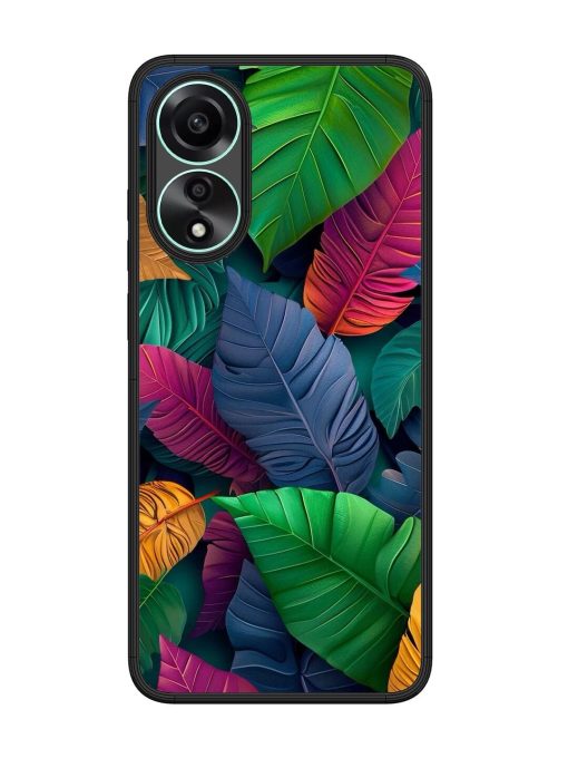 Tropical Tapestry Glossy Soft Edge Case for Oppo A78 (4G)