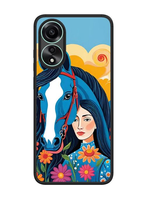 Equine Enchantment Glossy Soft Edge Case for Oppo A78 (4G) Chachhi