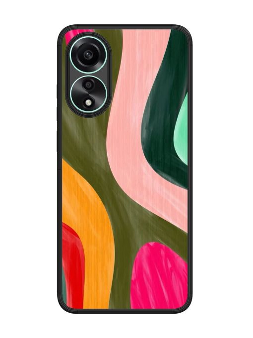 Wavy Wonderland Glossy Soft Edge Case for Oppo A78 (4G) Chachhi