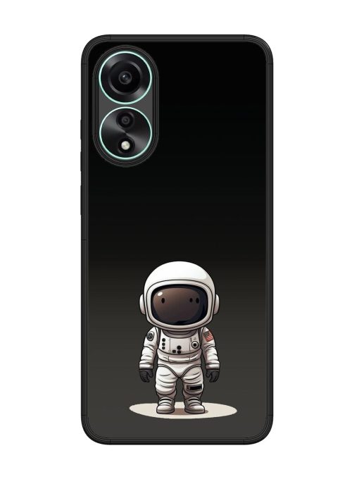 Neon Astronaut Glossy Soft Edge Case for Oppo A78 (4G) Chachhi