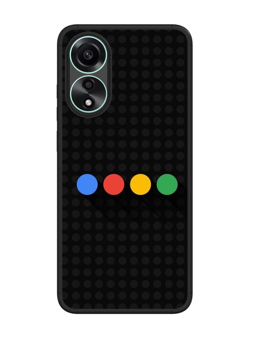 Google Dots Glossy Soft Edge Case for Oppo A78 (4G) Chachhi