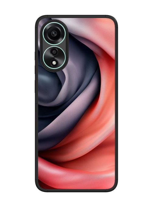 Swirling Silk Glossy Soft Edge Case for Oppo A78 (4G) Chachhi