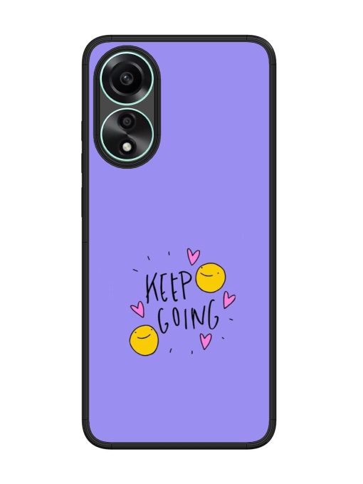 Smiling Through It All Glossy Soft Edge Case for Oppo A78 (4G) Chachhi