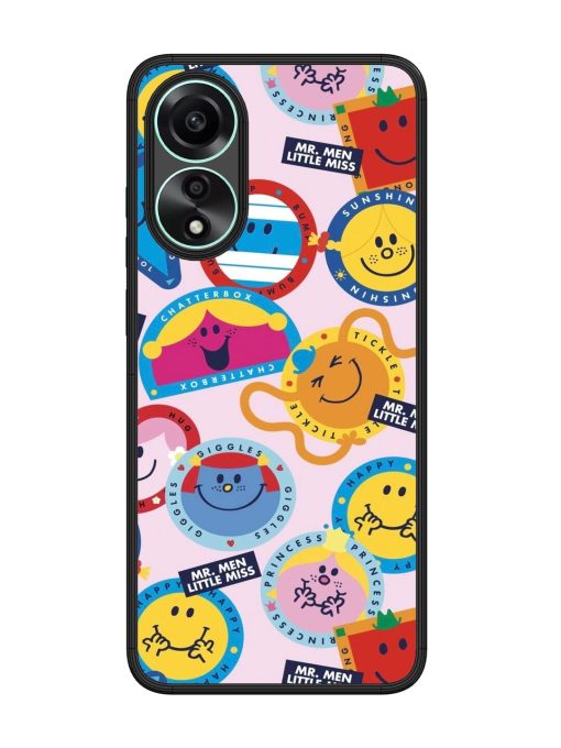 Whimsical Mr. Men & Little Miss Glossy Soft Edge Case for Oppo A78 (4G) Chachhi