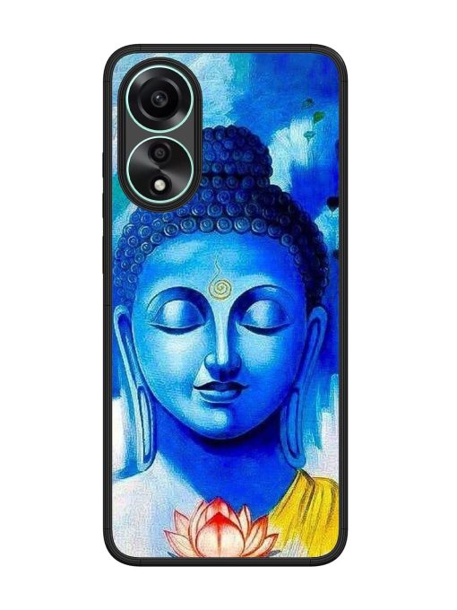 Serene Buddha With Lotus Glossy Soft Edge Case for Oppo A78 (4G) Chachhi