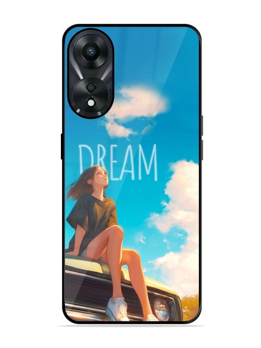 Girly Dream Art Glossy Soft Edge Case for Oppo A78 (5G) Chachhi