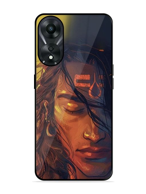 Tranquil Shiva Glossy Soft Edge Case for Oppo A78 (5G) Chachhi