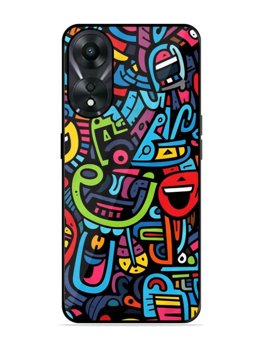 Doodlephoria Glossy Soft Edge Case for Oppo A78 (5G) Chachhi