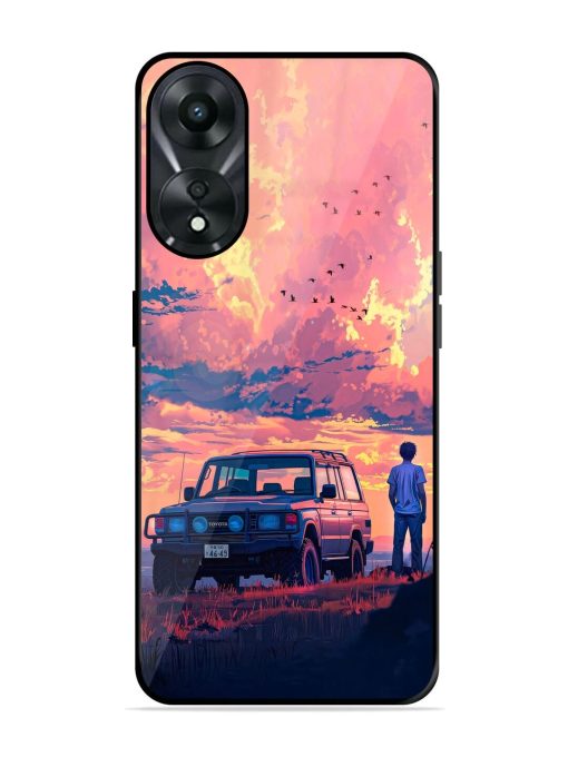 Solitude'S Horizon Glossy Soft Edge Case for Oppo A78 (5G) Chachhi