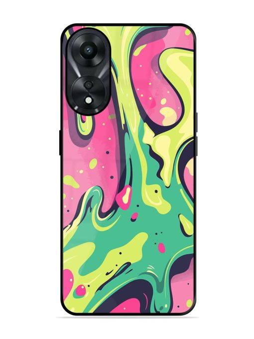 Gooey Grooves Glossy Soft Edge Case for Oppo A78 (5G) Chachhi