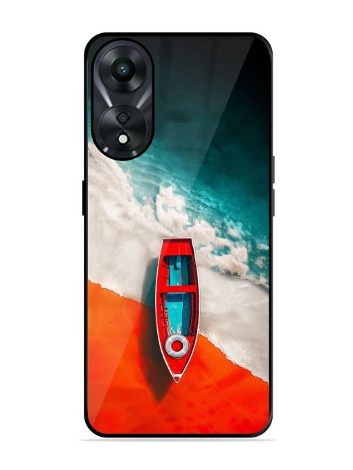 Crimson Tide Glossy Soft Edge Case for Oppo A78 (5G) Chachhi