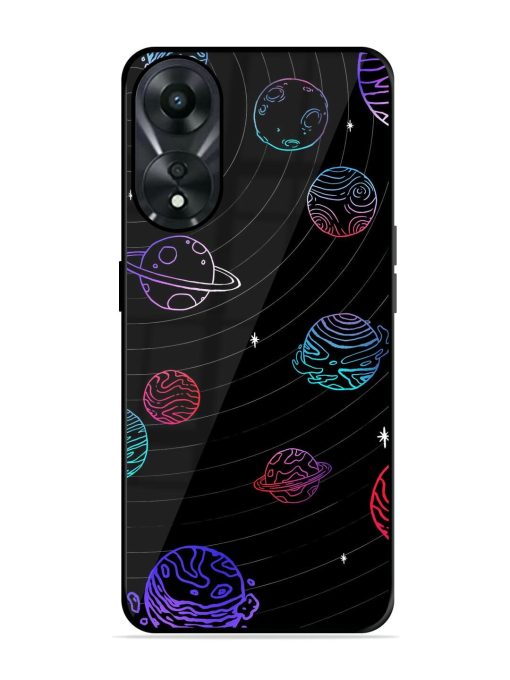 Cosmic Ballet Glossy Soft Edge Case for Oppo A78 (5G) Chachhi