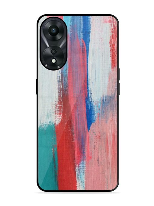 Colorful Chaos Glossy Soft Edge Case for Oppo A78 (5G) Chachhi