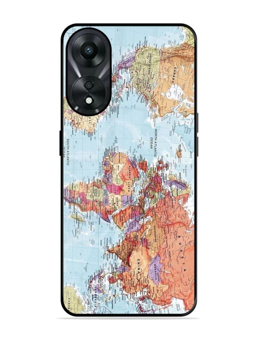 Our Blue Marble Glossy Soft Edge Case for Oppo A78 (5G) Chachhi