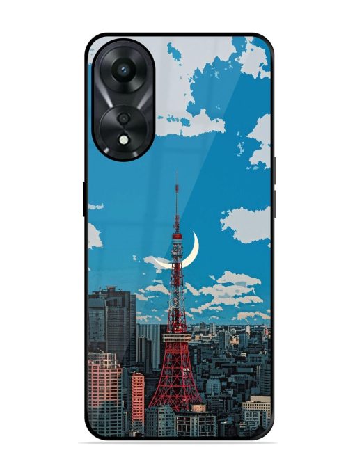 Tokyo Twilight Glossy Soft Edge Case for Oppo A78 (5G) Chachhi