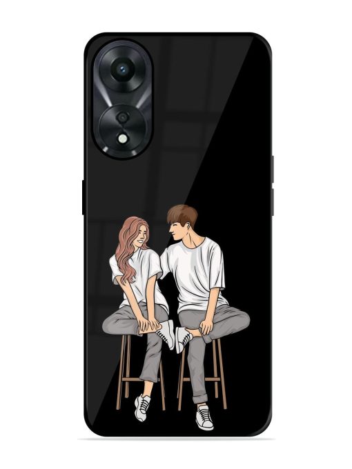 Soulful Connection Glossy Soft Edge Case for Oppo A78 (5G) Chachhi