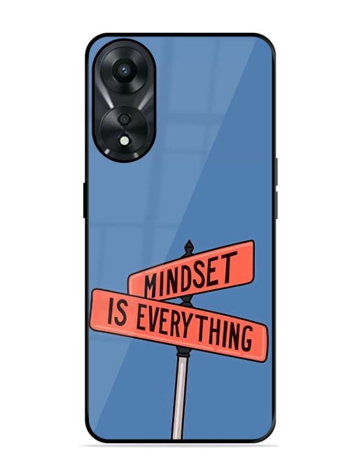 Mindset Matters Glossy Soft Edge Case for Oppo A78 (5G) Chachhi