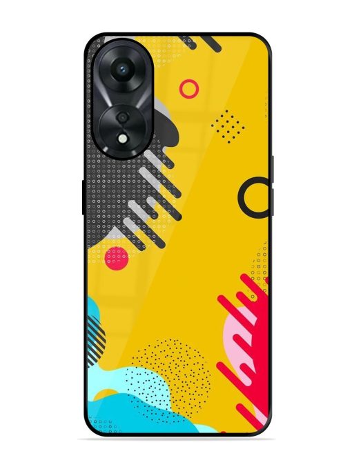 Neon Pop Glossy Soft Edge Case for Oppo A78 (5G) Chachhi