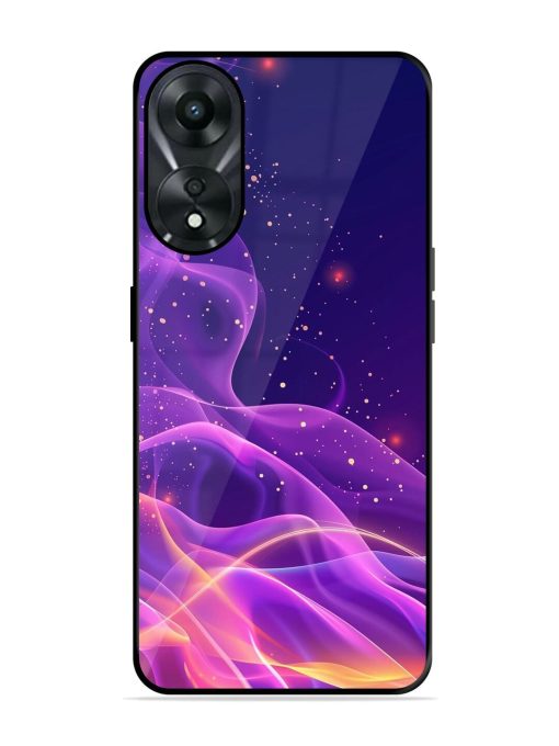 Cosmic Currents Glossy Soft Edge Case for Oppo A78 (5G) Chachhi