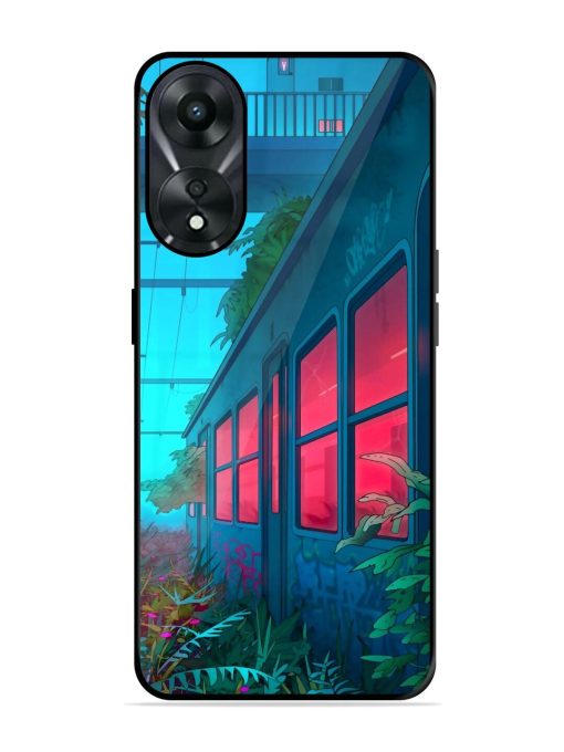 Urban Jungle Glossy Soft Edge Case for Oppo A78 (5G) Chachhi