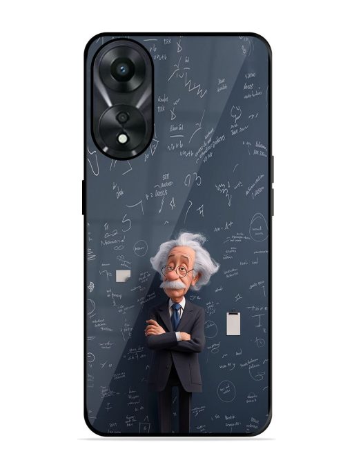 Albert Einstein Glossy Soft Edge Case for Oppo A78 (5G) Chachhi